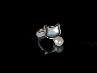 Image of Black Cat Ring - Jewelry